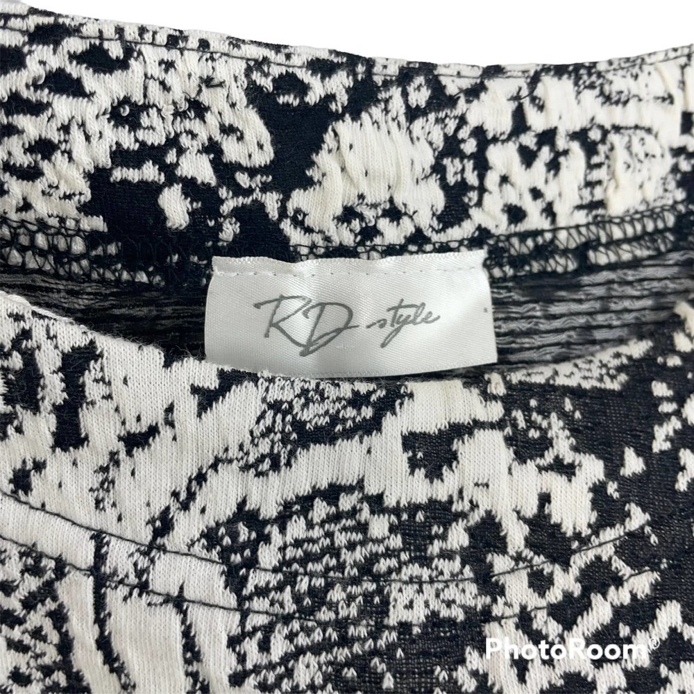 RD Style White and Black Dress/Top - Picture 9 of 11